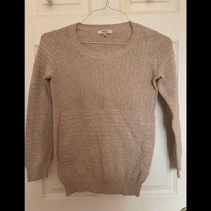 Madewell Size XS Cream Long Sleeve Knit Sweater.